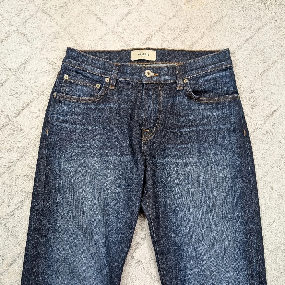 Baldwin Jeans Mens 29x28 Blue Indigo Brennan Modern Straight Kansas City USA